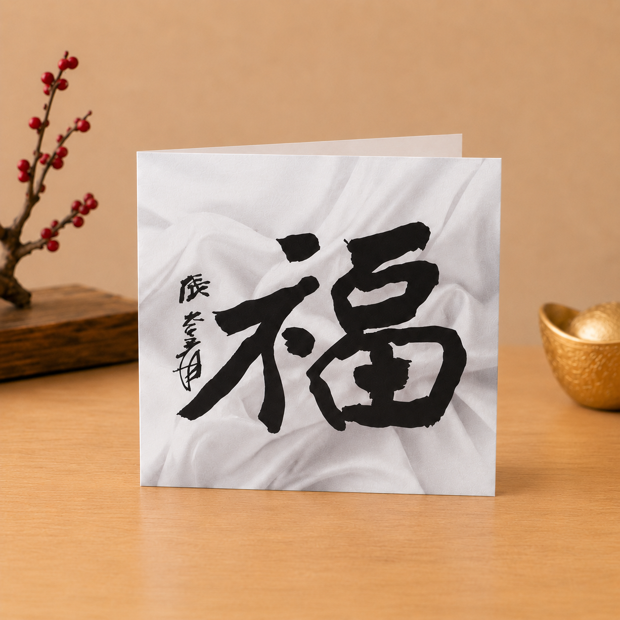 Fortune in White Silk