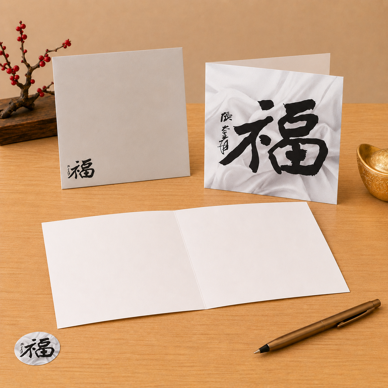 Fortune in White Silk