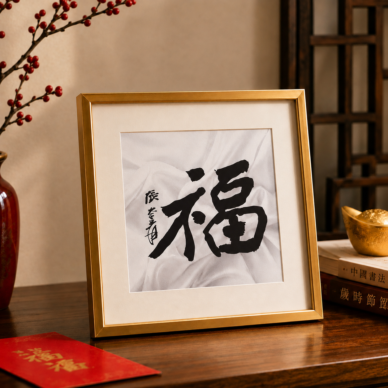 Fortune in White Silk